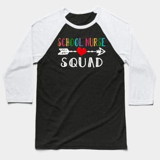 School Nurse Squad Shirt Teacher Back To School Baseball T-Shirt